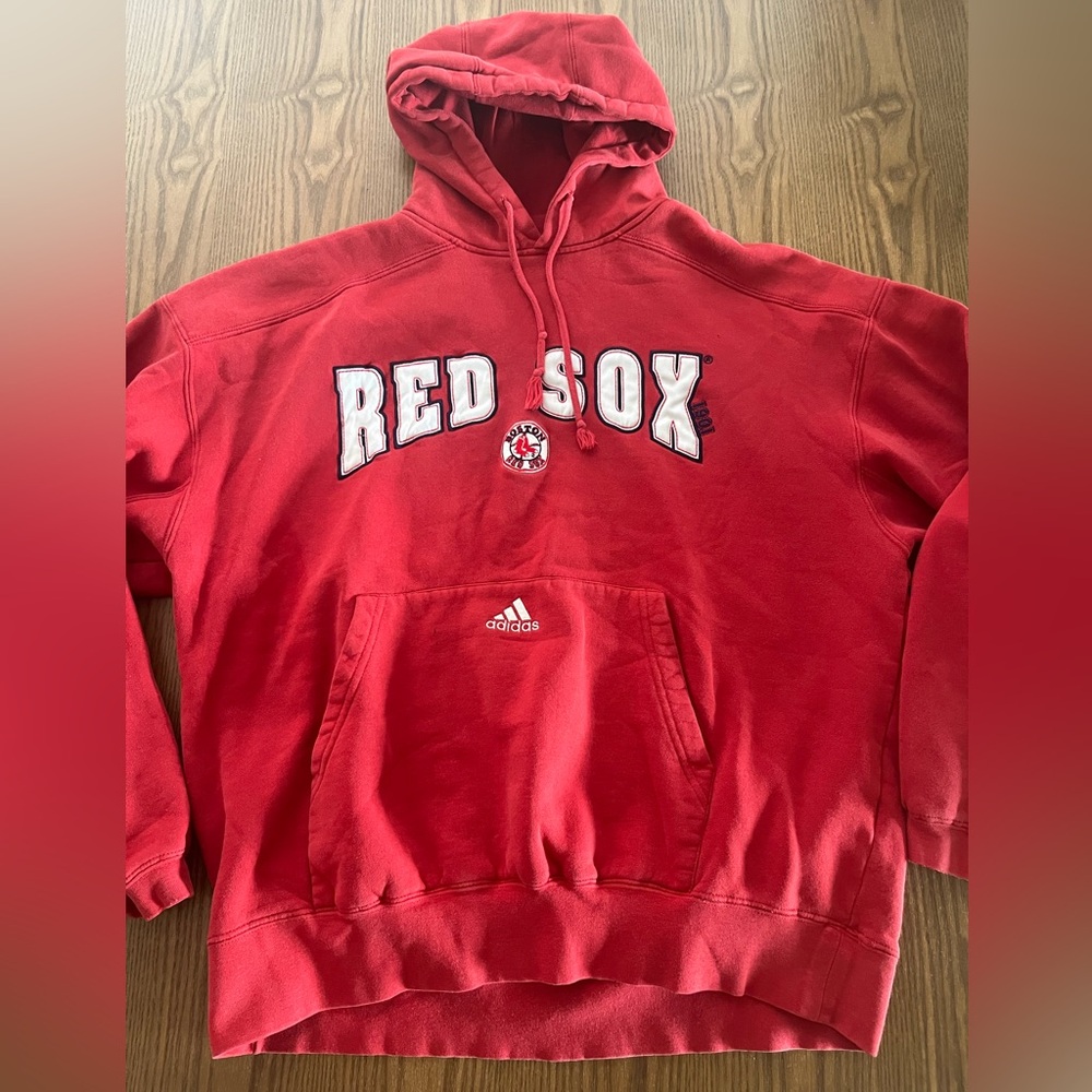 adidas Men’s Red 'Red Sox' Crewneck Hoodie size Xl